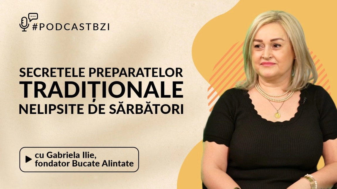 LIVE VIDEO - Despre povestea din spatele celor mai căutate deserturi de sărbători, cu Gabriela Ilie, fondator cofetăria Bucate Alintate, într-un nou episod de #PodcastBZI!