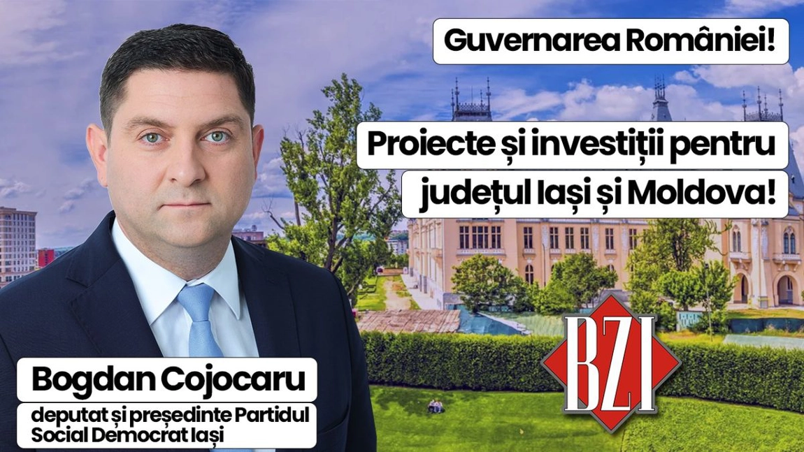 LIVE VIDEO - Dezbatere și analiză politică BZI LIVE alături de Bogdan Cojocaru, deputat și lider al PSD Iași! Despre situația economică și socială respectiv investiții, strategii pentru dezvoltarea Moldovei