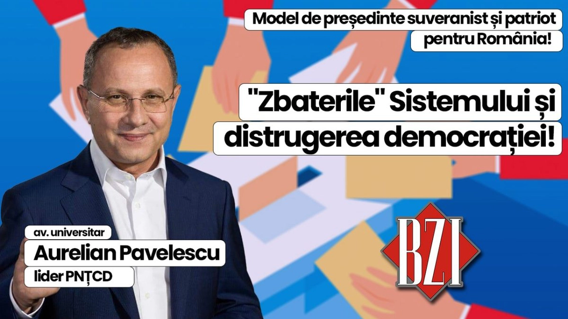 LIVE VIDEO - Talk-show fără menajamente BZI LIVE alături de av. universitar Aurelian Pavelescu, lider PNȚCD! De la 