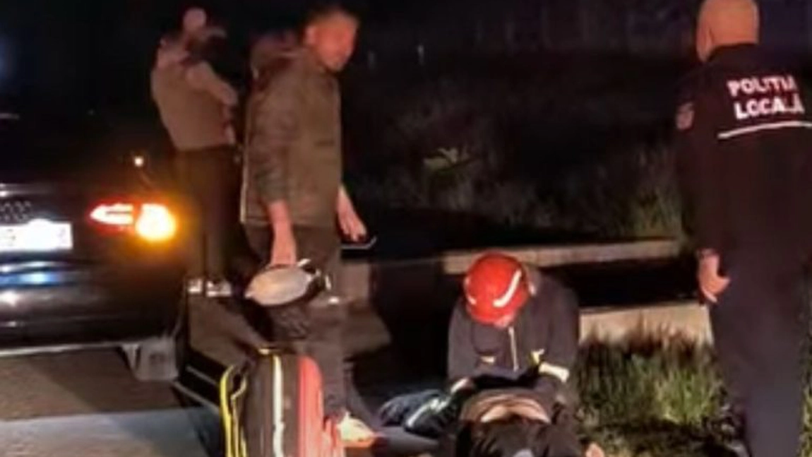 Accident rutier în comuna Ciurea! Un pieton a fost lovit de un autoturism