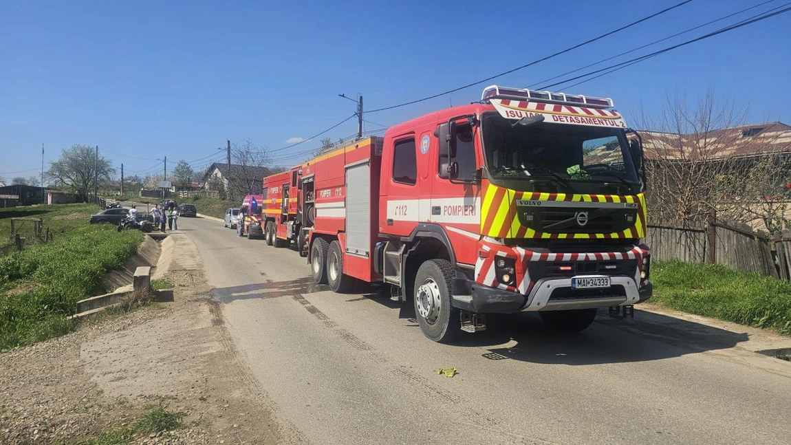 Incendiu în județul Iași! Pompierii intervin