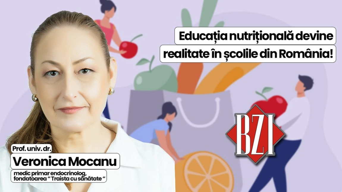 LIVE VIDEO - România face un pas istoric spre o generație mai sănătoasă! Prof. univ. dr. Veronica Mocanu, medic primar endocrinolog și fondatoarea proiectului național „Traista cu sănătate” va discuta în emisiunea BZI LIVE despre un demers vizionar care stă la baza unei schimbări majore în educația copiilor din România