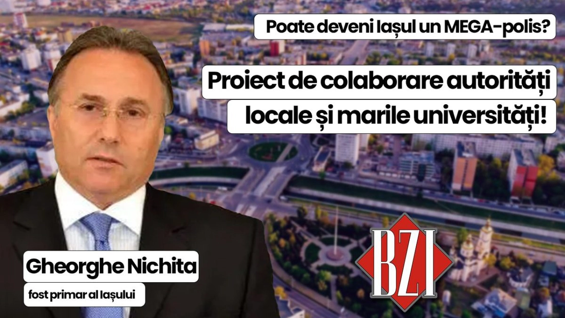 LIVE VIDEO - Top talk-show BZI LIVE alături de Gheorghe Nichita, fost primar al Iașului! De la cum se poate dezvolta orașul la dezvoltarea serviciilor oferite de administrația publică locală. Poate deveni Capitala Moldovei un mega-polis?