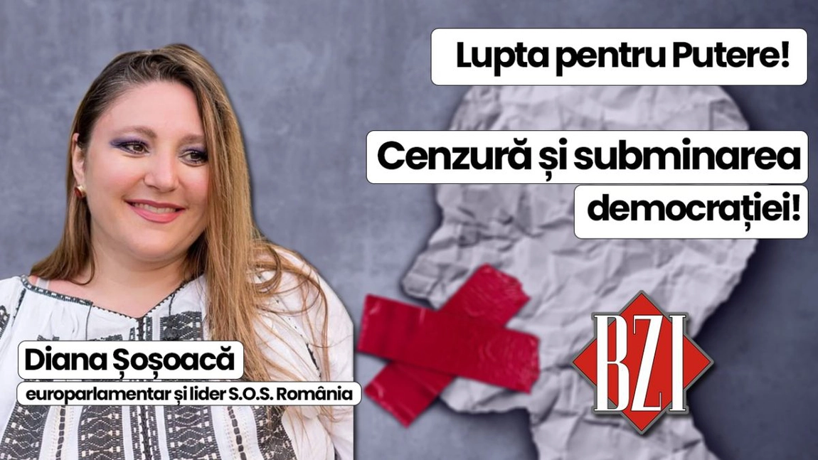 LIVE VIDEO - Top talk-show exclusiv săptămânal BZI LIVE alături de liderul S.O.S. România și europarlamentarul român Diana Șoșoacă! De la Alegerile Prezidențiale, criza politică și guvernamentală la anularea democrației