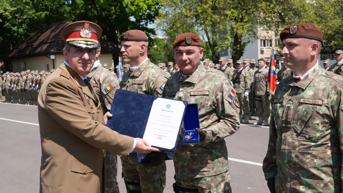 De Ziua Infanteriei Române, Batalionul 151 Infanterie „Războieni” a fost decorat cu Emblema de Onoare a Armatei României