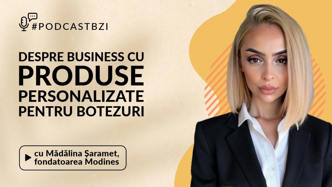 LIVE VIDEO - Mădălina Șaramet, fondatoarea Modines, despre business cu produse personalizate pentru botezuri