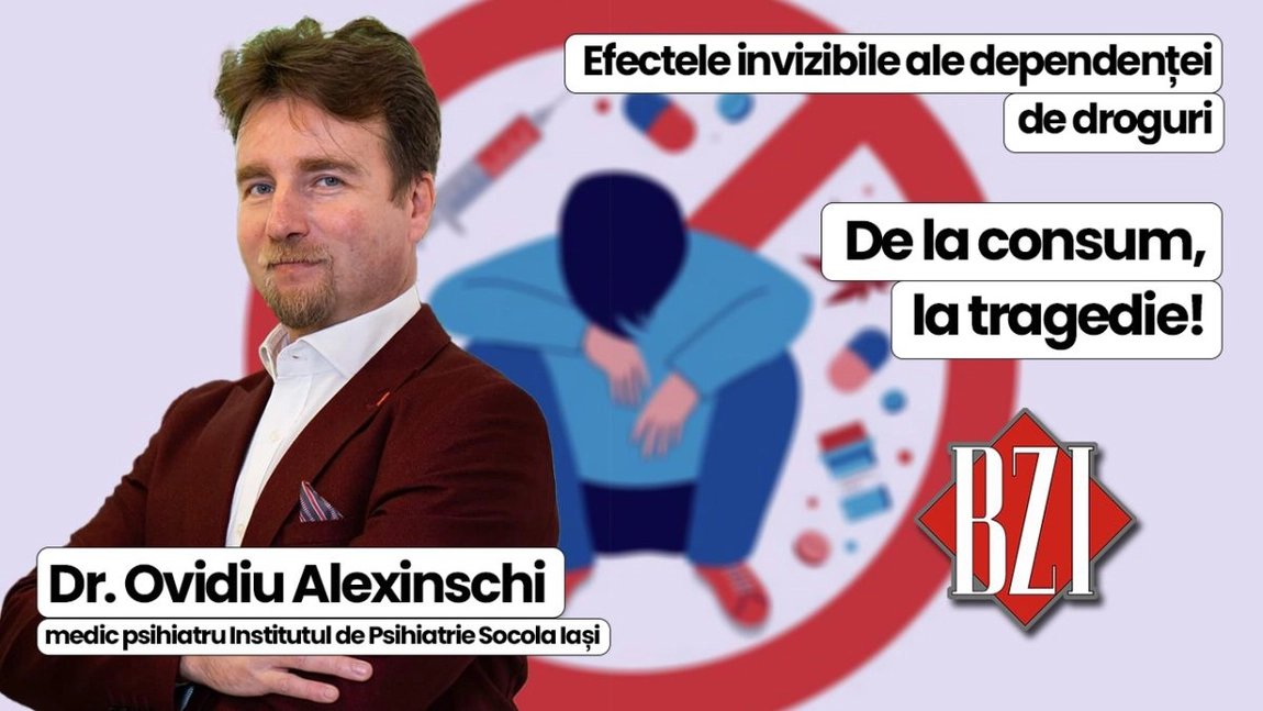 LIVE VIDEO - Drogurile ucid! Adevăruri crunte despre consum, combinații fatale și statistici alarmante în emisiunea de sănătate BZI LIVE, a cărui invitat este dr. Ovidiu Alexinschi, medic primar psihiatru în cadrul Institutului de Psihiatrie Socola Iași