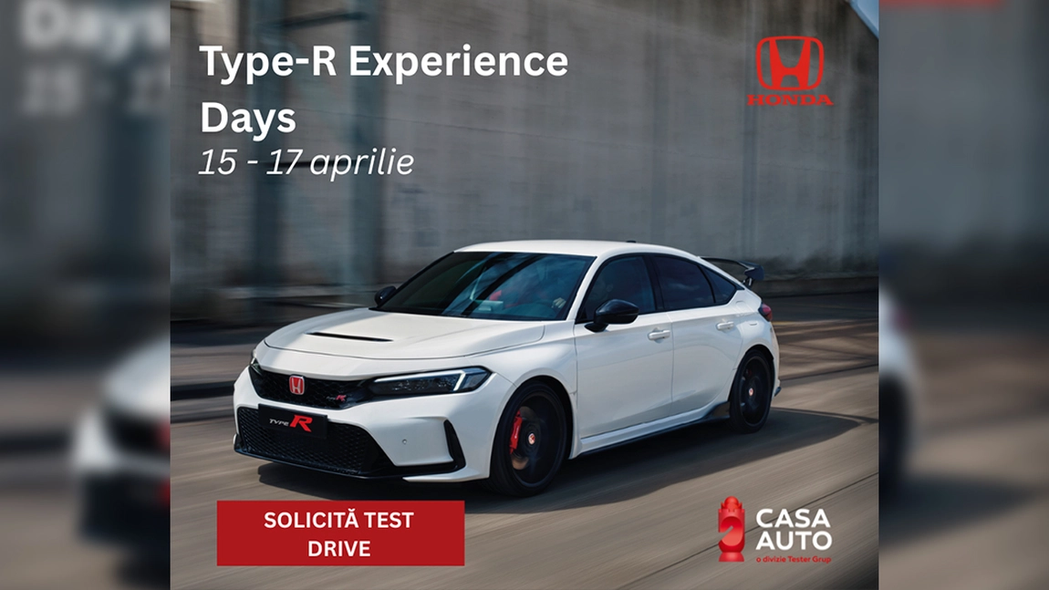  Type-R Experience Days la Casa Auto Iași - 15,16, 17 aprilie