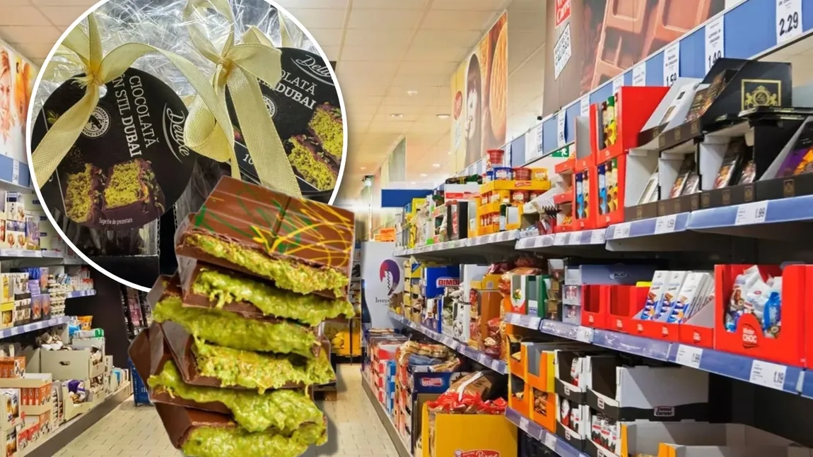 Românii se înghesuie să cumpere noua ciocolată Dubai din LIDL! Ce are așa special