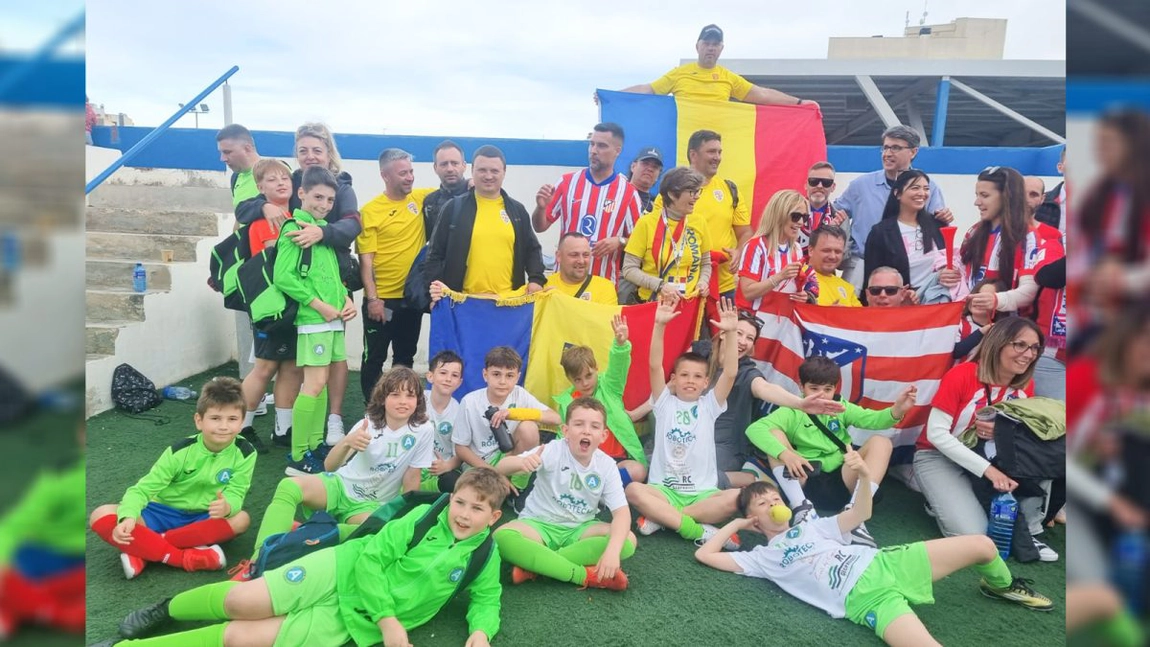 Copiii de la un club de fotbal din Iași le-au ținut piept marilor echipe din Spania. Au fost singurii reprezentanți ai României la un turneu de renume: „Oamenii au venit să ne încurajeze”
