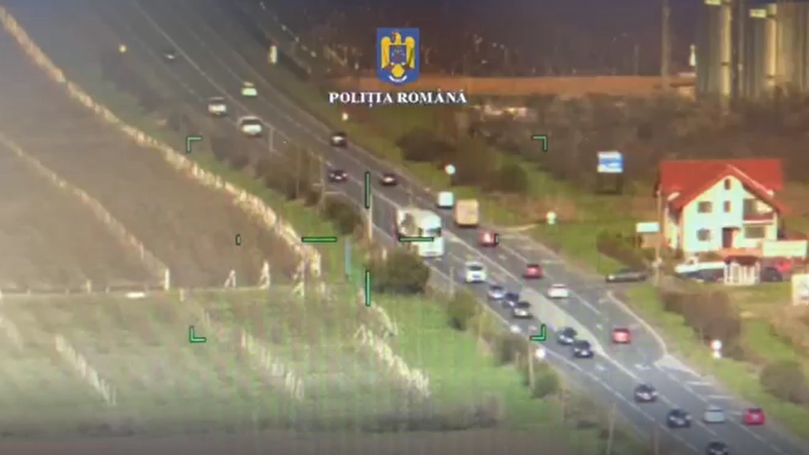 Traficul rutier din Iași, supravegheat din elicopter de polițiști