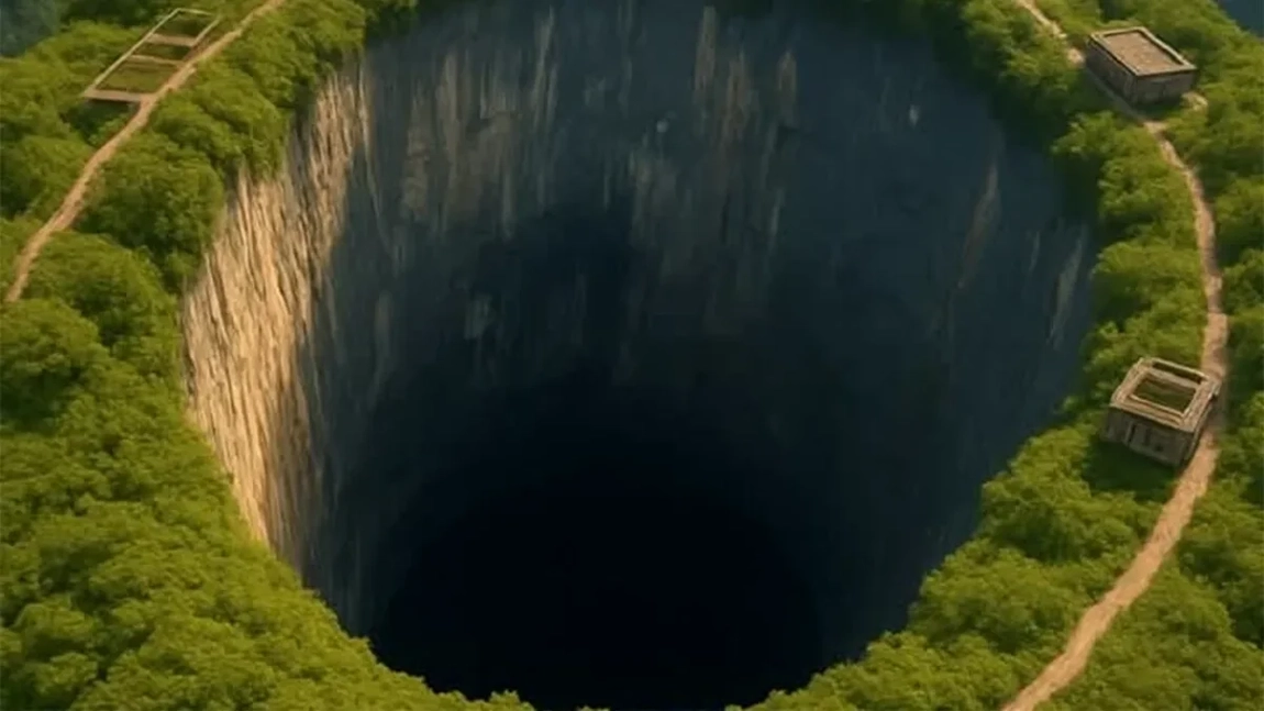 O lume uitată sub pământ! Te-ai aventura în cea mai adâncă groapă naturală de pe glob?