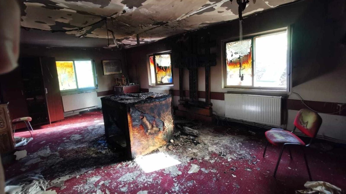 Incendiu la Parohia 
