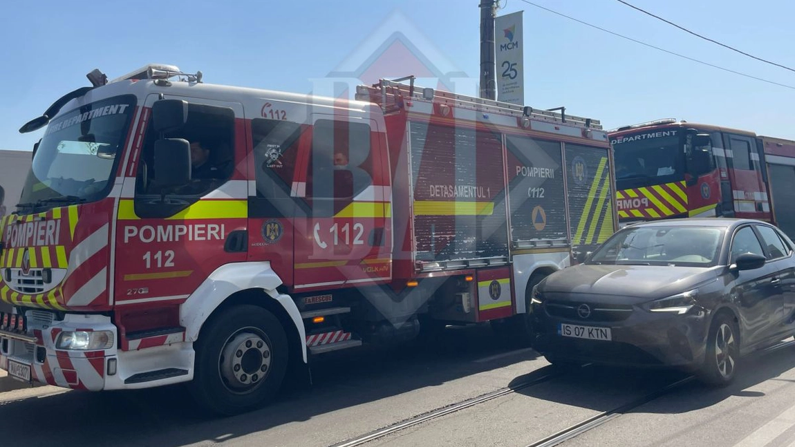 Incendiu în Iași. Un apartament de pe strada Pictorului a luat foc