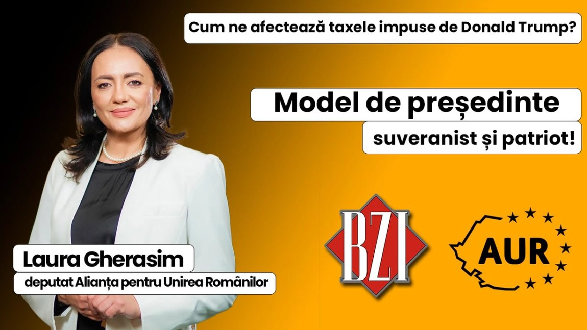 LIVE VIDEO - Ediție specială BZI LIVE alături de Laura Gherasim, deputat Alianța pentru Unirea Românilor! De la taxele vamale impuse de Donald Trump la model de președinte pentru țară