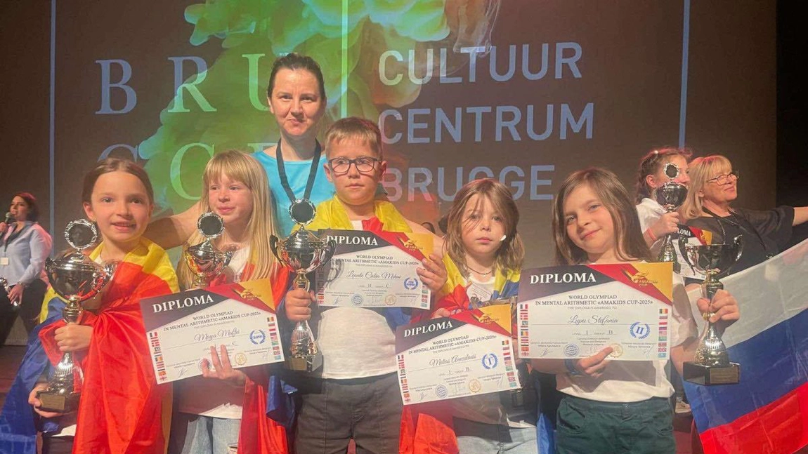 La prima ediţie AMAkids CUP din lume, micii matematicieni din Iaşi au luat cele mai mari premii la Olimpiada Internaţională de Aritmetică Mentală din Belgia