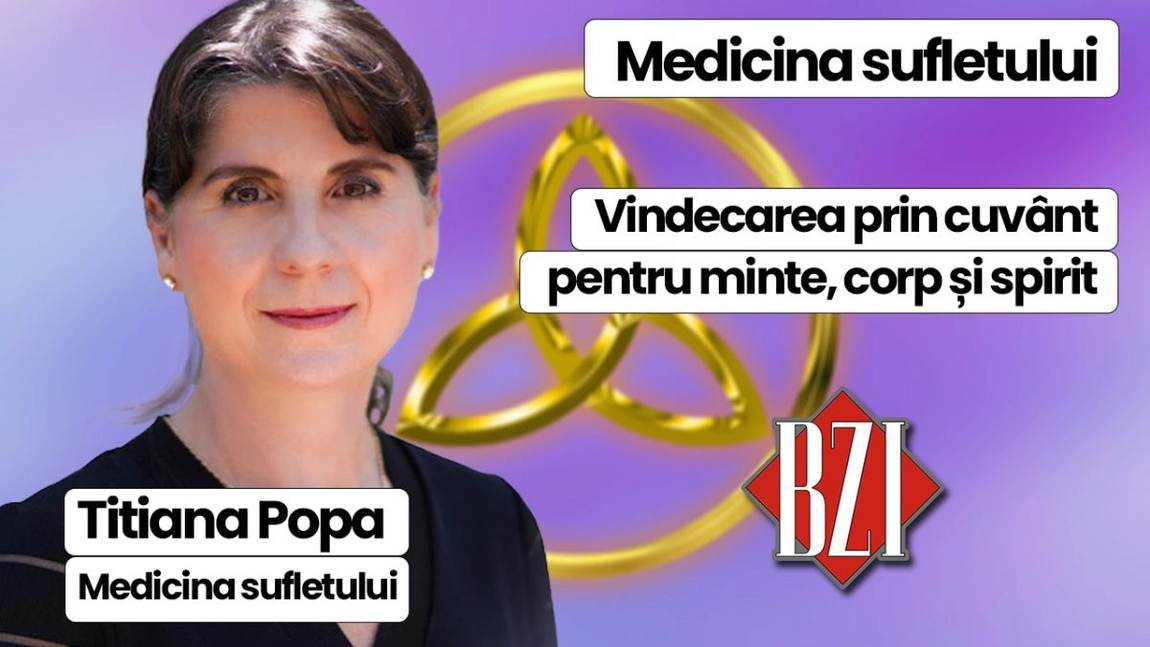 LIVE VIDEO - Titiana Popa, creatoarea conceptului Medicina Sufletului, discută despre vindecarea prin Cuvânt la BZI LIVE