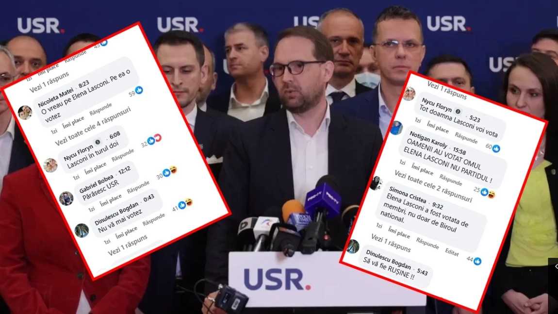 Votanții USR, reacții negative după ce Elena Lasconi a fost mătrășită: ”Demisionez și tot pe ea o susțin”