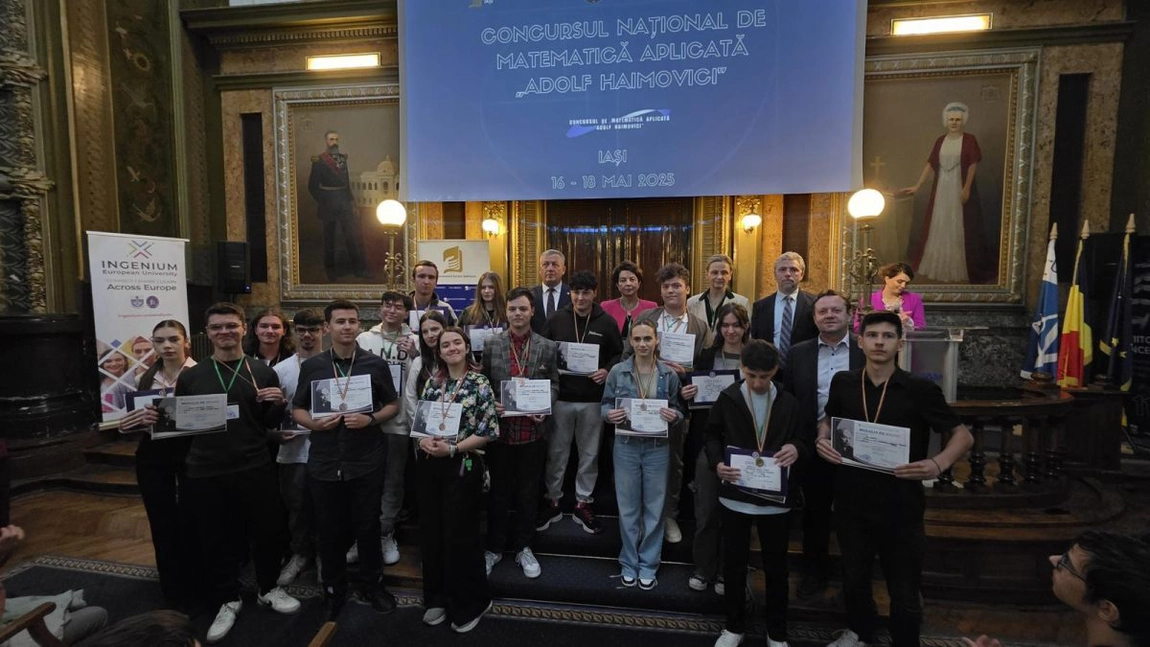 Concursul Național de Matematică Aplicată „Adolf Haimovici” – ediția a XXVII, la Iași