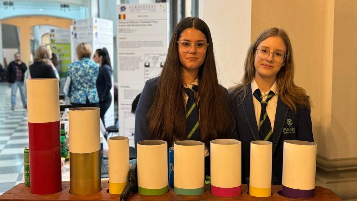 La ediția EuroInvent de anul acesta, un grup de elevi au expus proiecte inovative, realizate și din materiale reciclabile