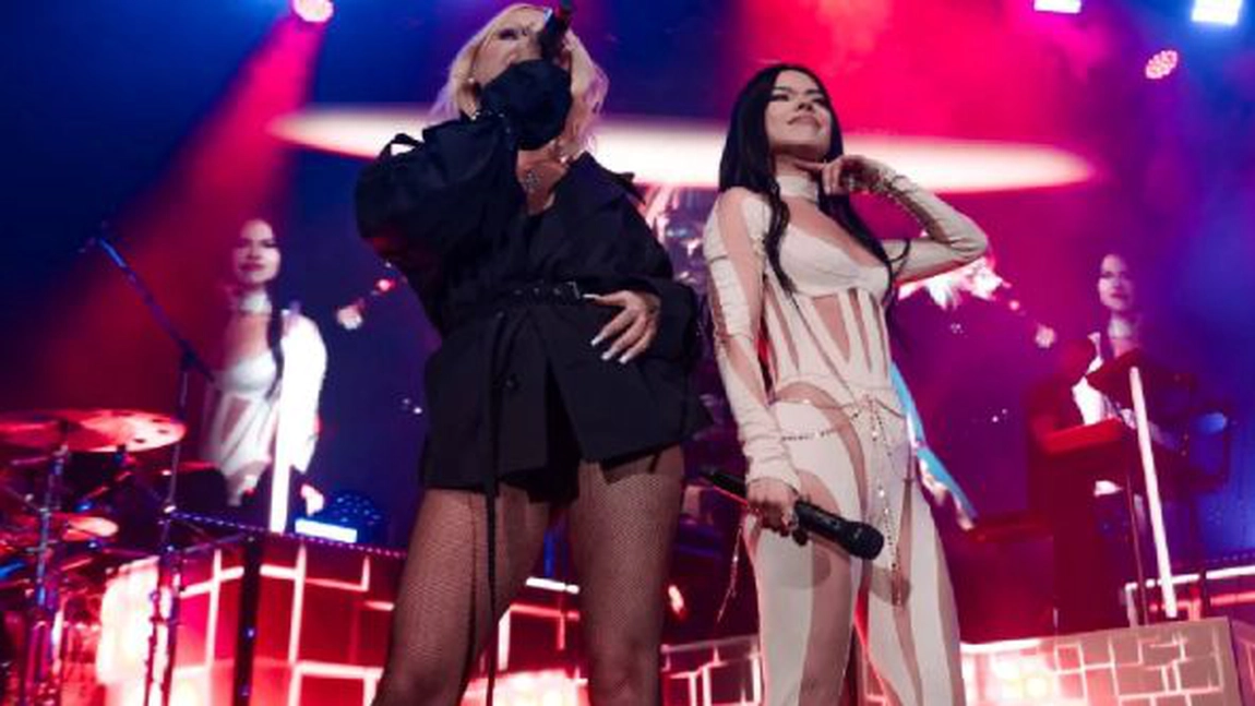 INNA și Alexandra Stan, mai mult dezbrăcate pe scenă, la Amsterdam! Publicul a fost în extaz! - GALERIE FOTO / VIDEO