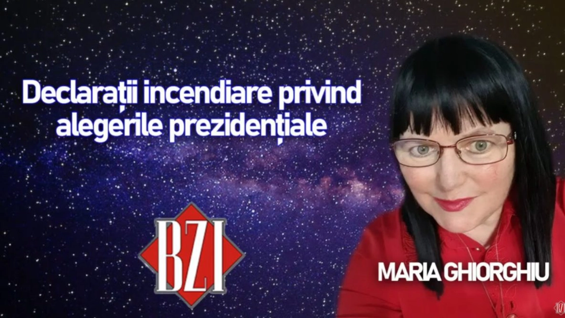 LIVE VIDEO - Maria Ghiorghiu face dezvăluiri incendiare privind alegerile prezidențiale, la BZI LIVE