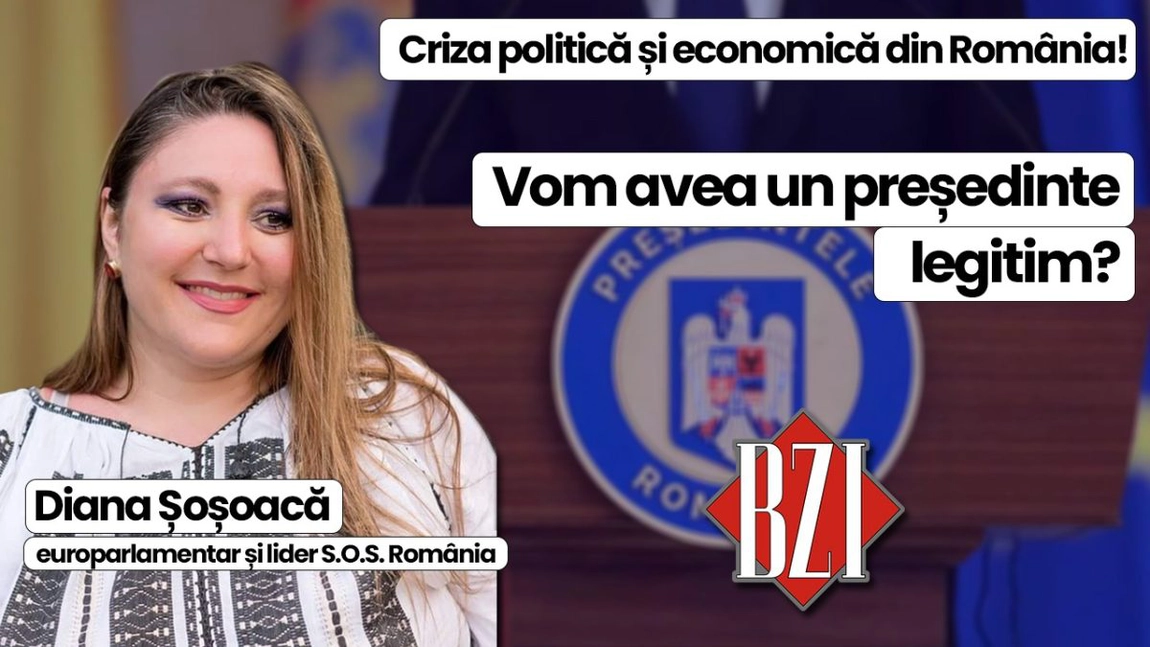 LIVE VIDEO - Top talk-show săptămânal BZI LIVE alături de invitatul permanent Diana Șoșoacă, europarlamentar român și liderul S.O.S. România! De la Alegeri Prezidențiale, dezastru economic și apel către Comisia Europeană