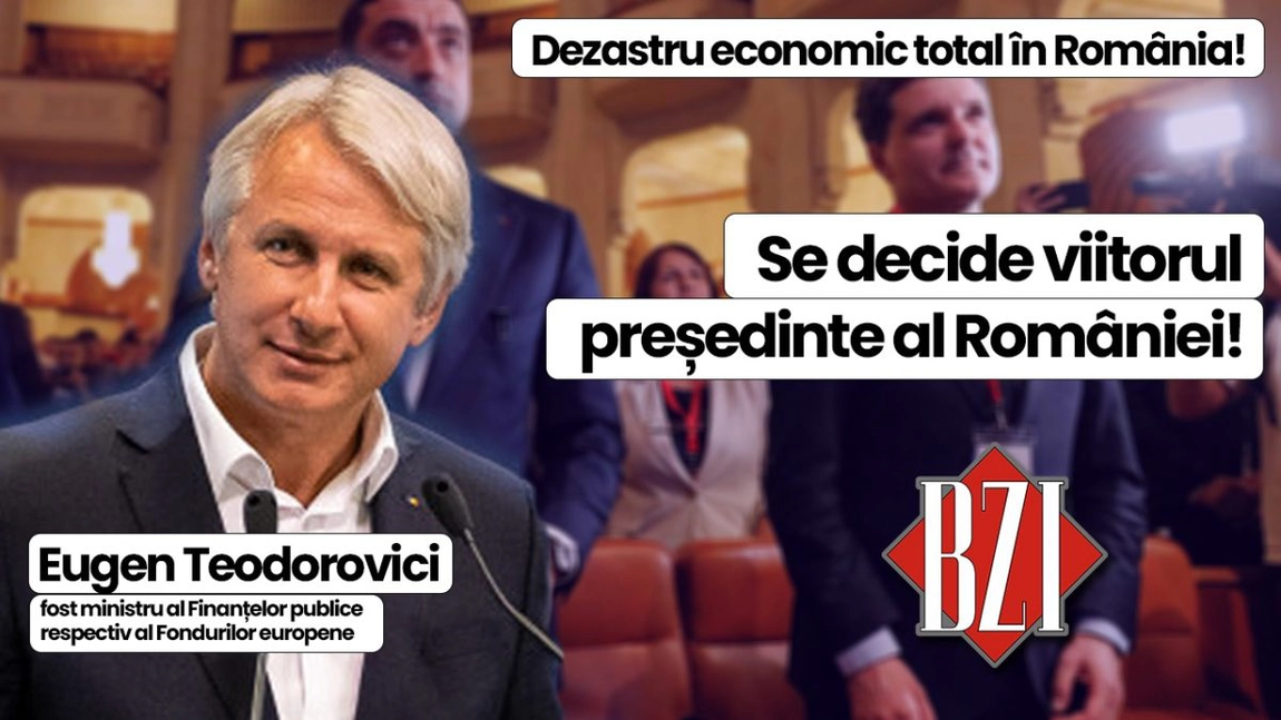 LIVE VIDEO - Analiză și dezbatere marca BZI LIVE cu invitatul special Eugen Teodorovici, fost ministru al Finanțelor publice respectiv Fondurilor europene