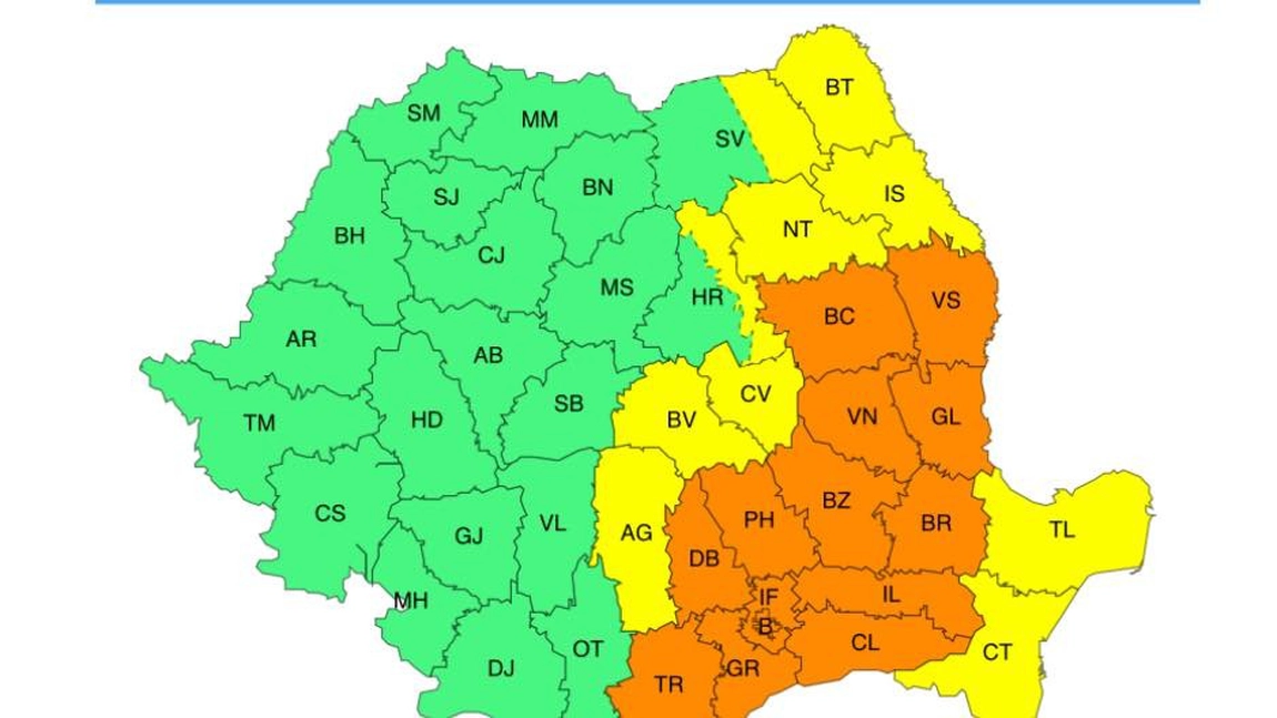 Vreme severă în estul țării: ploi torențiale, vânt puternic și răcire accentuată până pe 28 mai