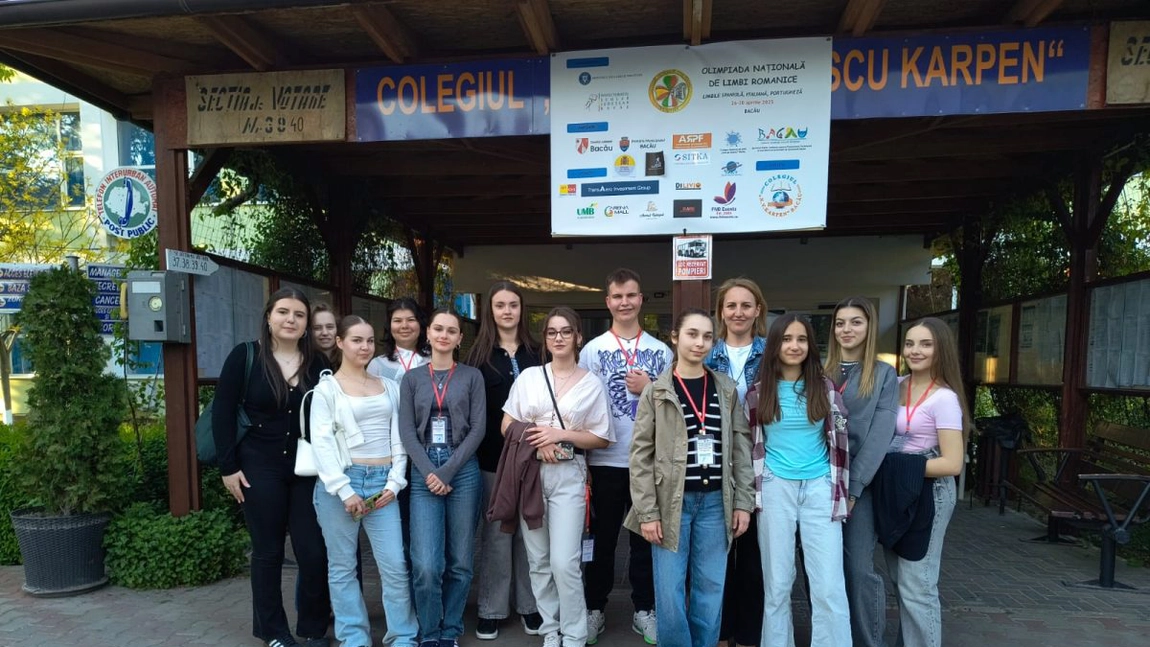 Rezultate obținute de elevii ieșeni la Olimpiada Națională de Limbi romanice desfășurată la Bacău
