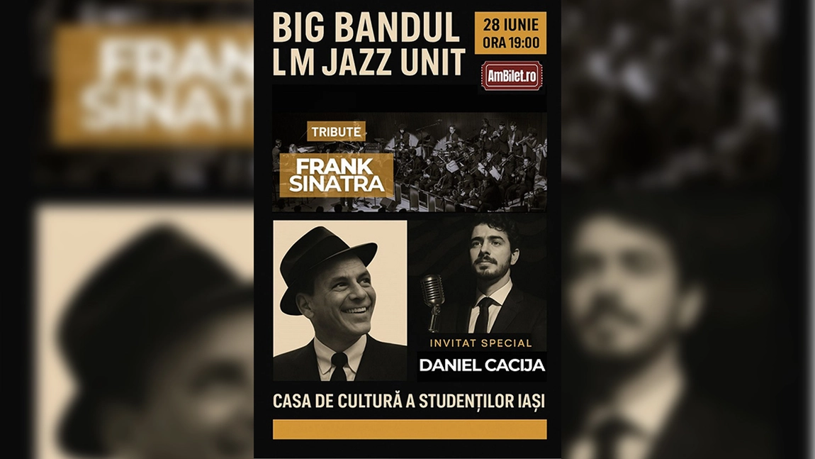 Seară de jazz cu rafinament! Omagiu adus lui Frank Sinatra la Iași