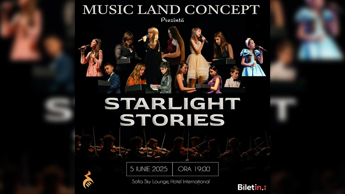 Iașul găzduiește „Starlight Stories” – un concert spectaculos susținut de tinerii artiști de la Music Land Concept