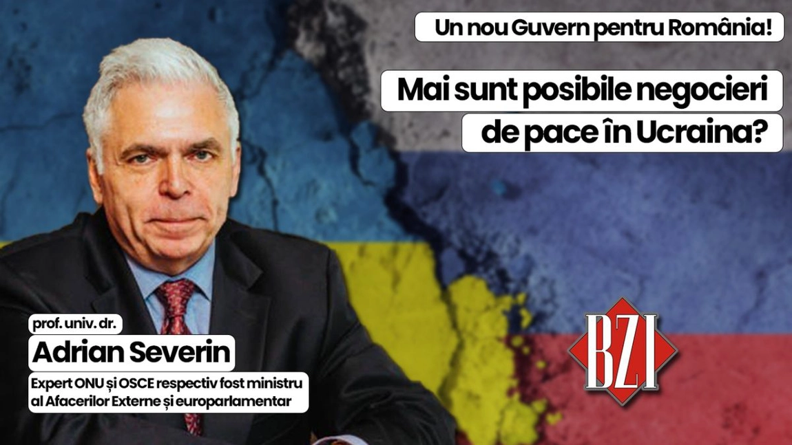LIVE VIDEO - Top analiză politică, geopolitică și geostrategică BZI LIVE săptămânală alături de invitatul special permanent, prof. univ. dr. Adrian Severin, fost prim-vicepremier, ministru al Afacerilor Externe, europarlamentar respectiv expert ONU și OSCE
