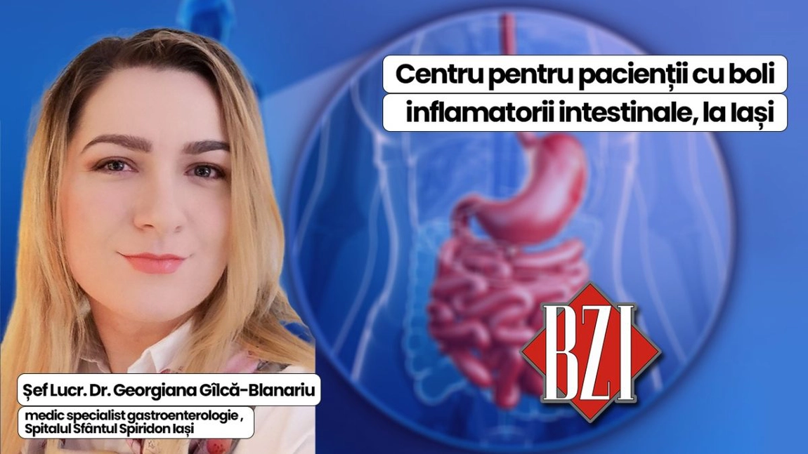 LIVE VIDEO - Primul Centru dedicat pacienților cu Boli Inflamatorii Intestinale funcționează la Iași! Aflăm informații în platoul BZI LIVE, de la dr. Georgiana Gîlcă-Blanariu, medic specialist gastroenterologie, Spitalul Sfântul Spiridon Iași