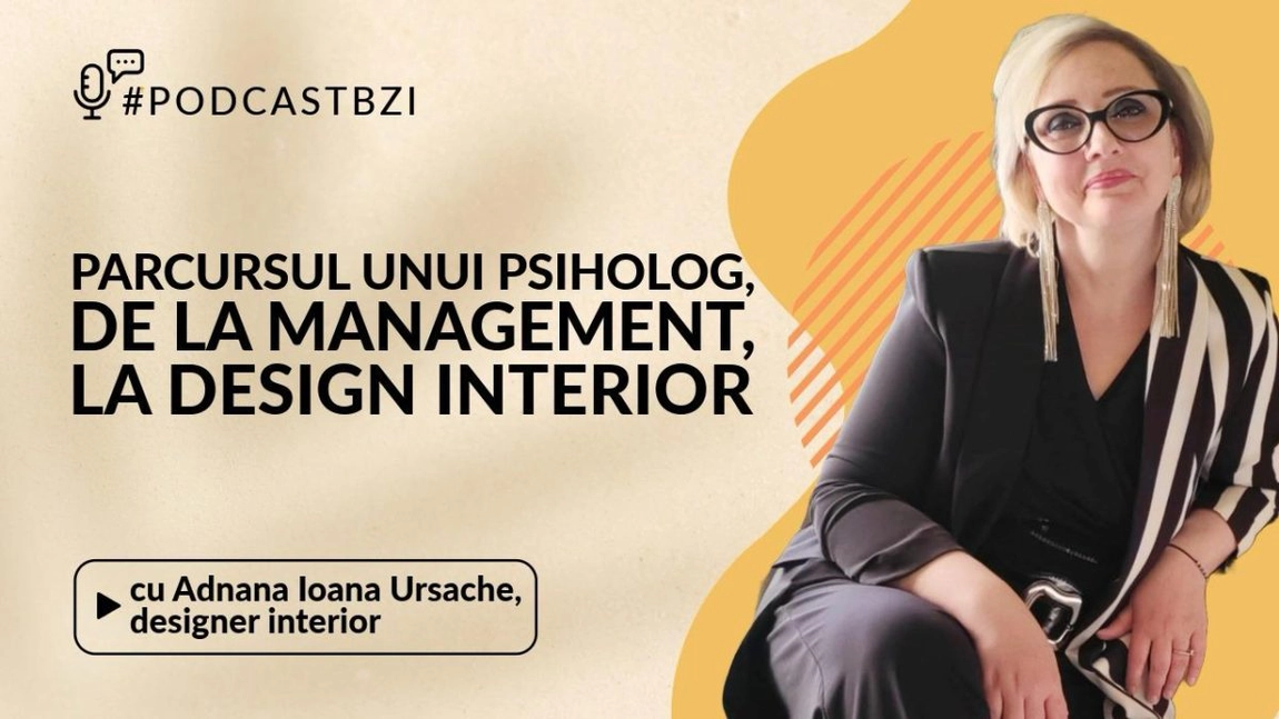 LIVE VIDEO - De la psihologie și management, la artă și emoție în spațiul de acasă, Adnana Ioana Ursache, invitată la #PodcastBZI