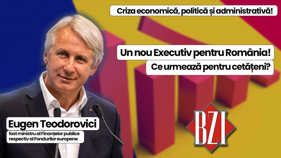 LIVE VIDEO - Top emisiune-analiza BZI LIVE pe cele mai importante teme economice, politice și administrative alături de Eugen Teodorovici, fost ministru al Finanțelor publice respectiv Fondurilor europene. Noi taxe, impozite, reduceri bugetare, haos instituțional și multiple crize internaționale