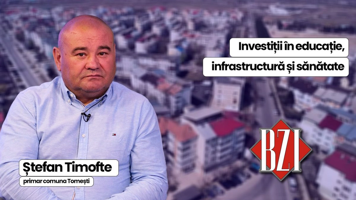 LIVE VIDEO - Investiții în educație, infrastructură și sănătate! Ștefan Timofte, primarul comunei Tomești, revine cu noutăți la BZI LIVE
