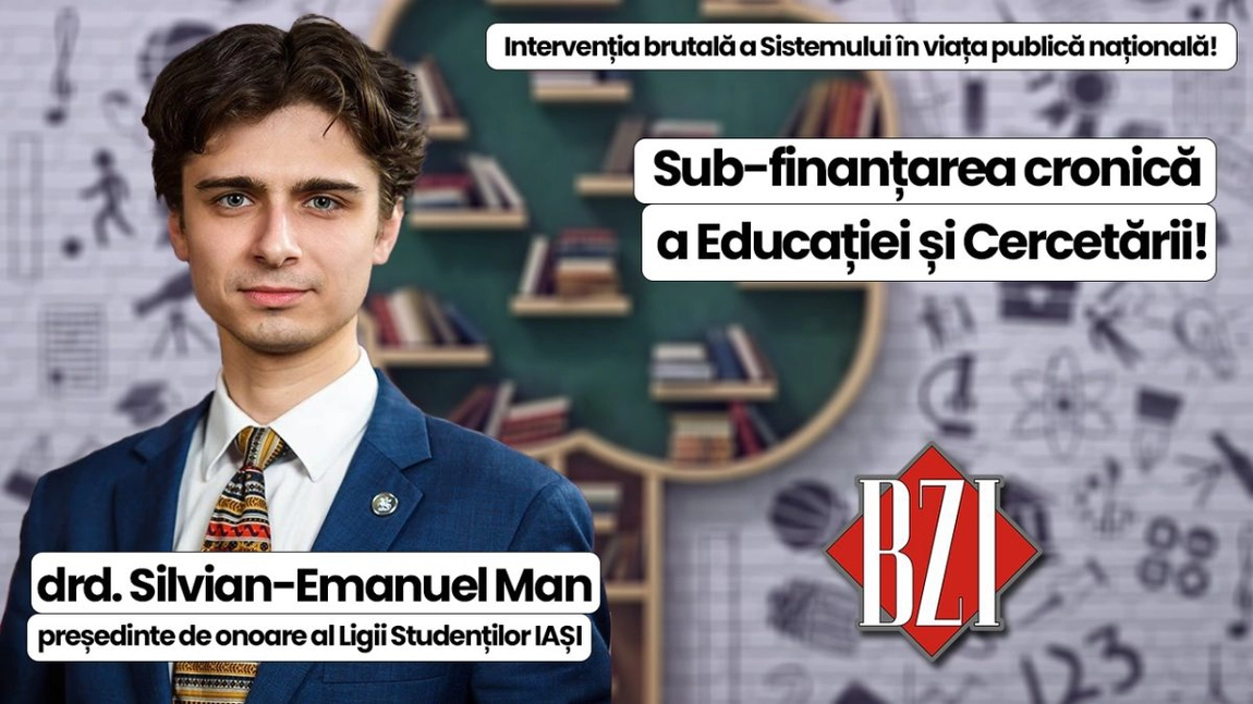 LIVE VIDEO - Top-dezbatere BZI LIVE despre subiecte grave din România alături de drd. Silvian-Emanuel Man, președinte de onoare al Ligii Studenților IAȘI! De la 