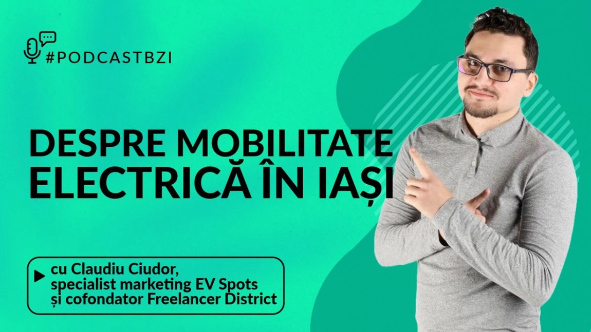 LIVE VIDEO - Claudiu Ciudor, specialist marketing EV Spots și cofondator Freelancer District, despre mobilitate electrică în Iași