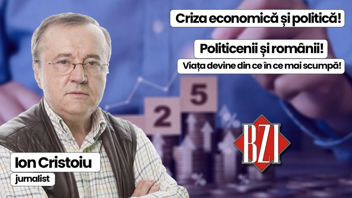 LIVE VIDEO - Talk-show actual și special BZI LIVE alături de maestrul Ion Cristoiu, jurnalist. Despre toate subiectele fierbinți și de impact pe plan național și internațional