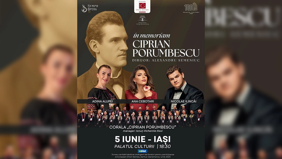 Concert Extraordinar la Iași „In memoriam Ciprian Porumbescu”