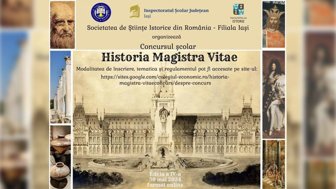 Concursul „Historia Magistra Vitae”, ediția a V-a, s-a desfășurat la Colegiul Național „Vasile Alecsandri” Iași