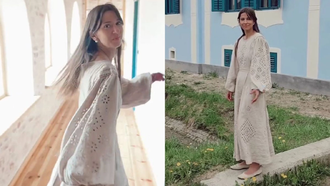 Dana Rogoz și-a prezentat baia „vagon” din casa de la Viscri. Deși e îngustă, vedeta a reușit să pună și o cadă în ea