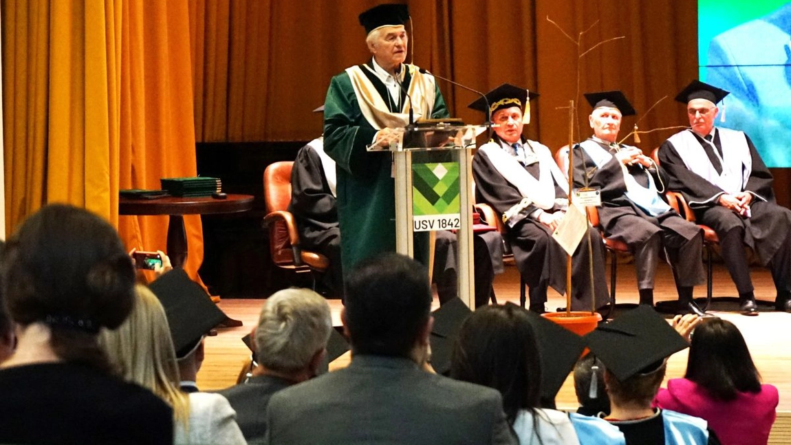 USV Iași, omagiu pentru maestrul Eugen Doga, Doctor Honoris Causa al universității