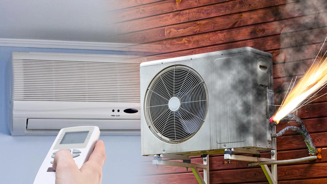 Incendiu la un aparat de aer condiționat pe șoseaua Nicolina. Pompierii ieșeni intervin de urgență