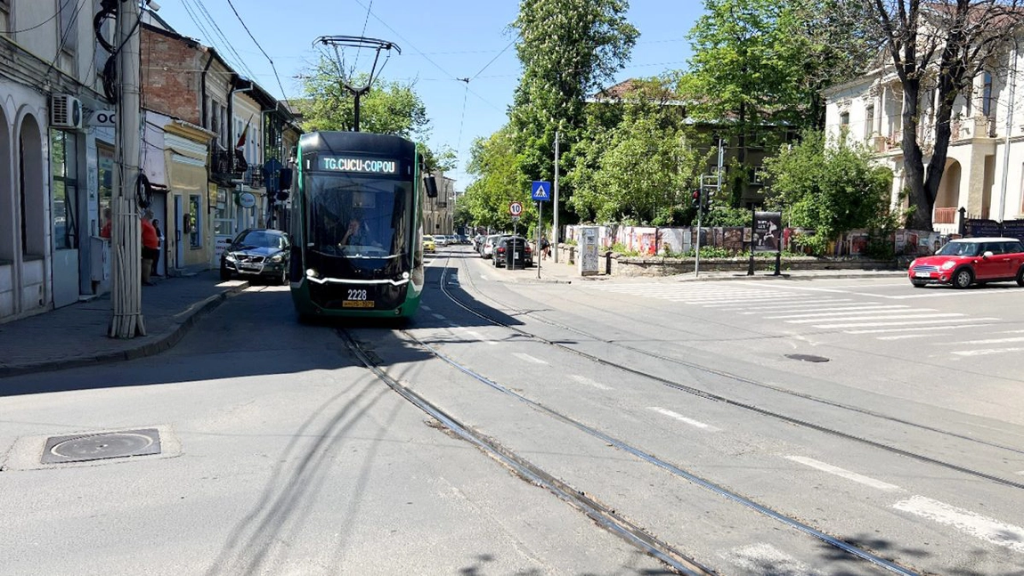 Circulația tramvaielor va fi închisă, în această vară, pe strada Cuza Vodă! CTP Iași va înlocui liniile distruse