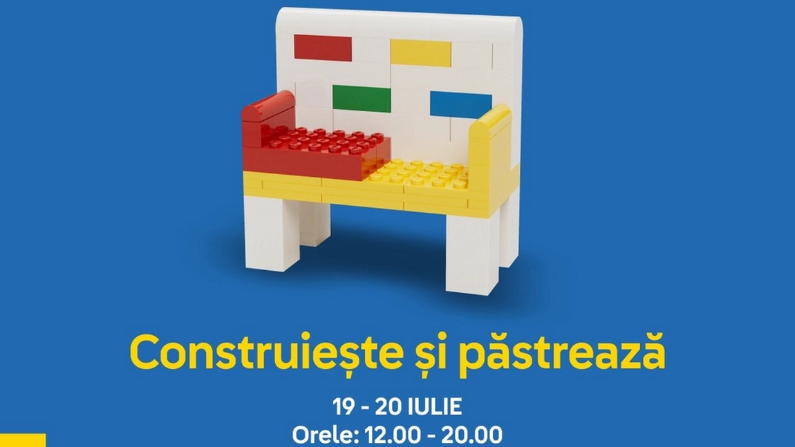 Sâmbătă, LEGO® se deschide în Palas: ateliere de creație „Construiește și păstrează”, 100 de lei cadou la achiziții, dar și alte surprize îi așteaptă pe clienți!