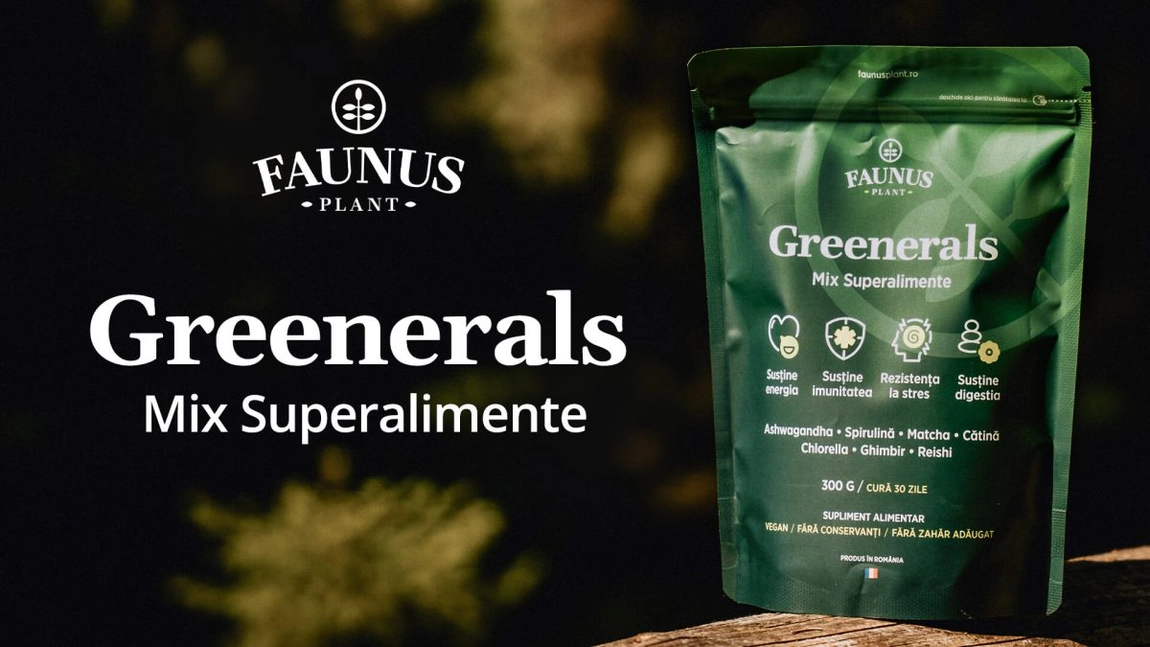 Faunus Plant lansează un superaliment: Greenerals perfect pentru sănătate
