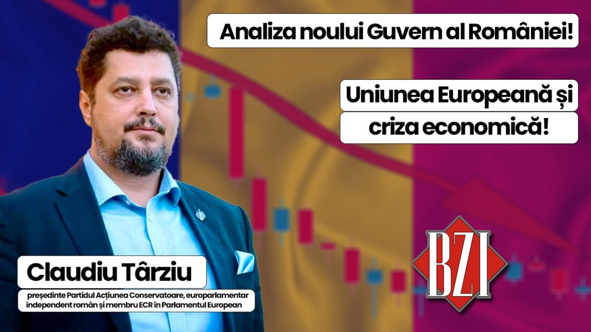 LIVE VIDEO - Top dezbatere BZI LIVE pe subiecte naționale și europene alături de Claudiu Târziu, europarlamentar independent român, liderul Partidului Acțiunea Conservatoare și membru ECR în Parlamentul European