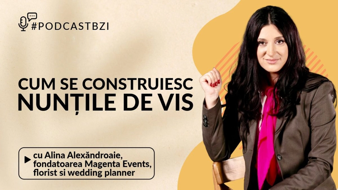 LIVE VIDEO - Alina Alexăndroaie, fondatoarea Magenta Events, florist și wedding planner vine la #PodcastBZI să ne vorbească despre cum se construiesc nunțile de vis